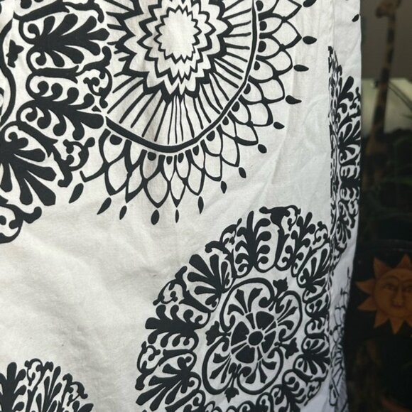 Elegant Black and White Patterned Halter Dress Medium by Majora - Picture 6 of 16